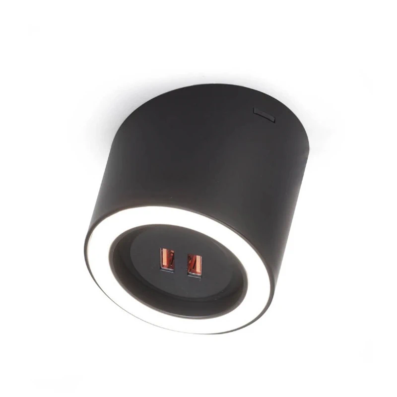 Світильник Beslag Design LED-SPOT UNIKA 2хUSB 972791 Чорний матовий