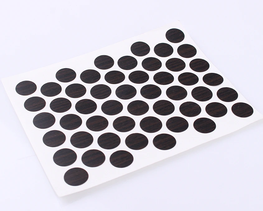 Заглушка конфірмата DC самоклеюча Зебрано темне 3428  50 шт РОЗПРОДАЖ