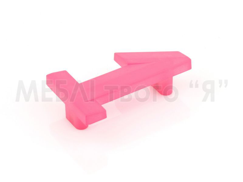 Меблева ручка Poliplast РП-1 Рожевий прозорий