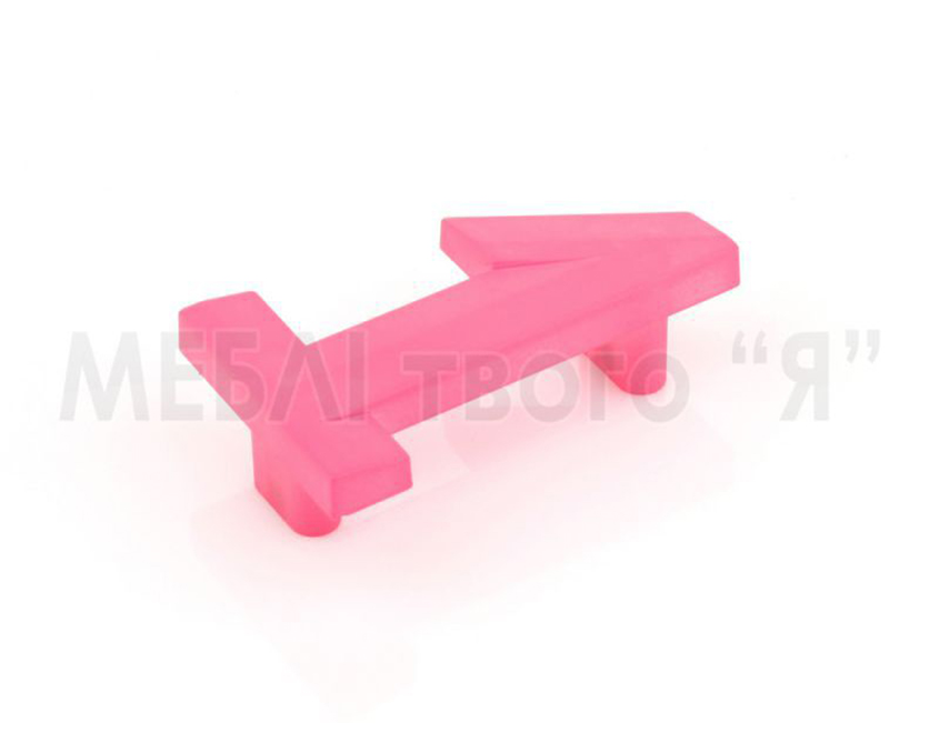 Мебельная ручка Poliplast РП-1 Розовый прозрачный