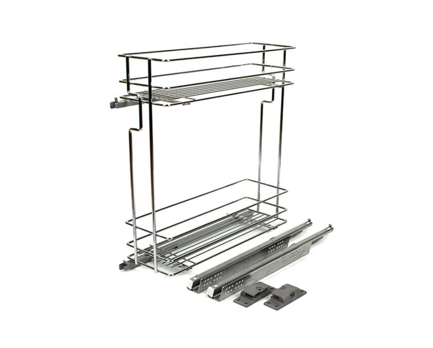 Карго Vibo ELQHM202SXSC дворівневе бічне ліве з прихованими напрямними 200мм Хром