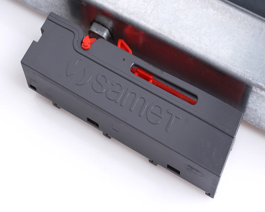 Напрямні Samet SmartSlide прихованого монтажу Soft-Close Push-Open 12723324 L-400 мм Сірий - 2