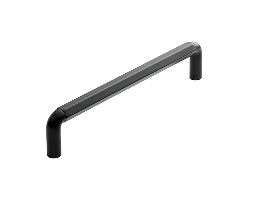 Мебельная ручка металлическая Beslag Design HEXA 352005-11 Черная матовая