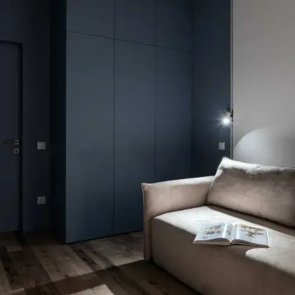 Панель AGT 18 мм. Унидекор 736 - Голубой шелк (мат) - 2