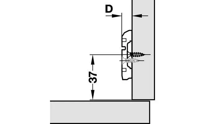 Монтажная планка METALLAMAT A крестообразная 2мм Сталь никелированная - 2