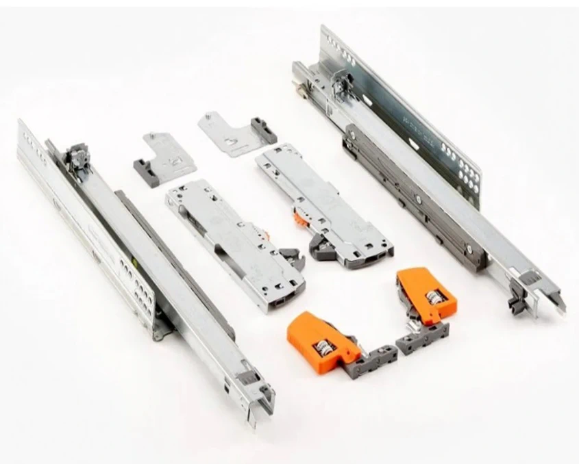 Направляющие Blum MOVENTO 760H4000BU L-400мм полного выдвижения с доводчиком 40 кг монтаж до дна