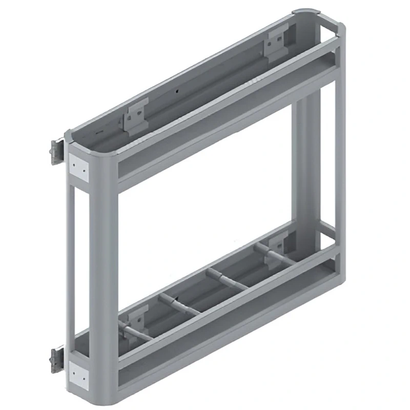 Карго двухуровневое боковое с дотягом Starax 150 мм Серый