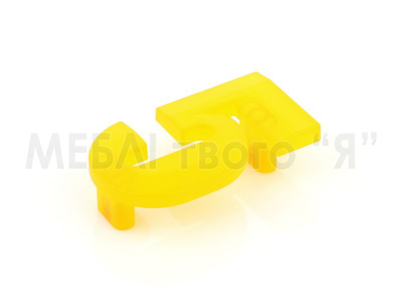 Мебельная ручка Poliplast РП-5 Желтый прозрачный