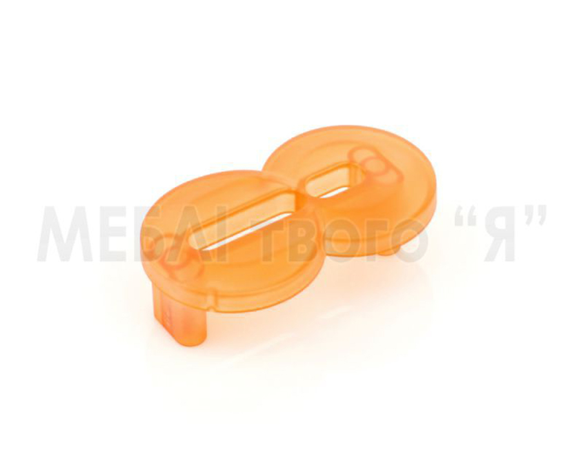 Мебельная ручка Poliplast РП-8 Оранжевый прозрачный