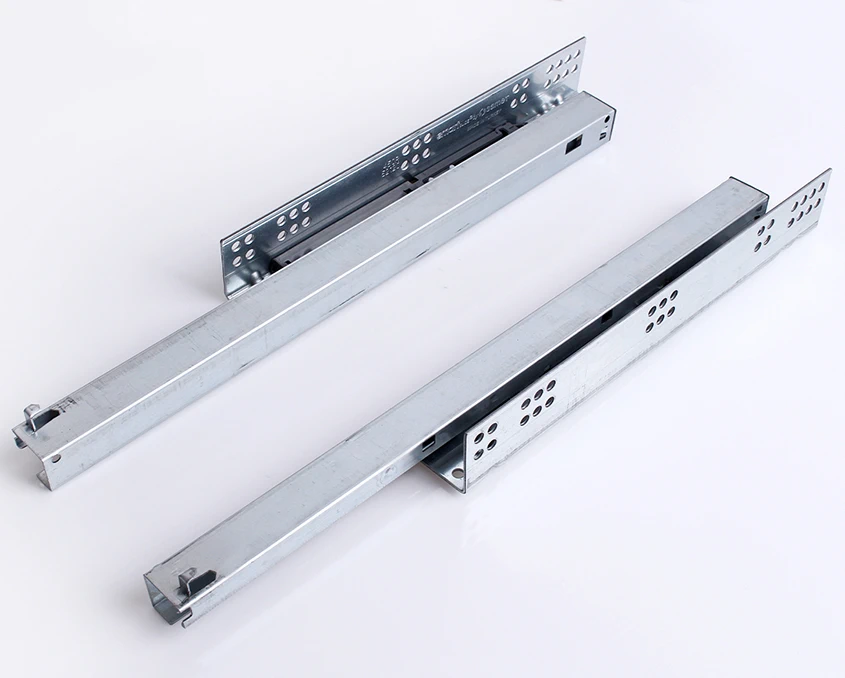 Напрямні Samet SmartSlide прихованого монтажу Soft-Close 12722124 L-400 мм Сірий