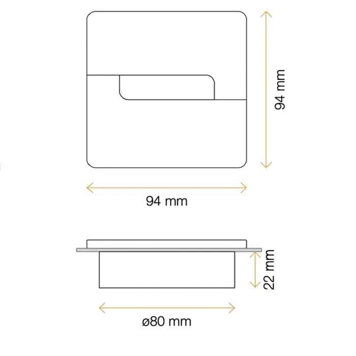 Кабельный пропуск пластиковый квадратный ASA 010.021.00003 Белый - 2