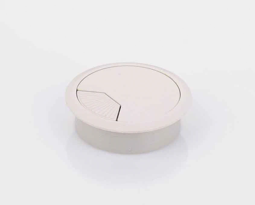 Кабельный пропуск пластиковый круглый DC D-60мм Белый Кабельный пропуск пластиковый круглый