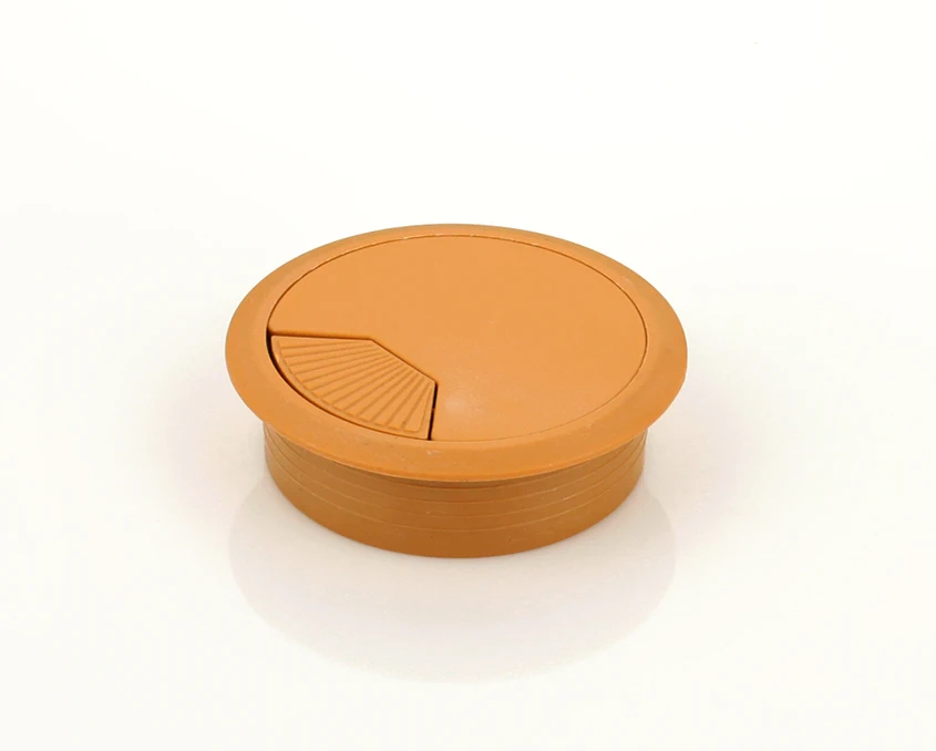 Кабельный пропуск пластиковый круглый DC D-72мм Бук