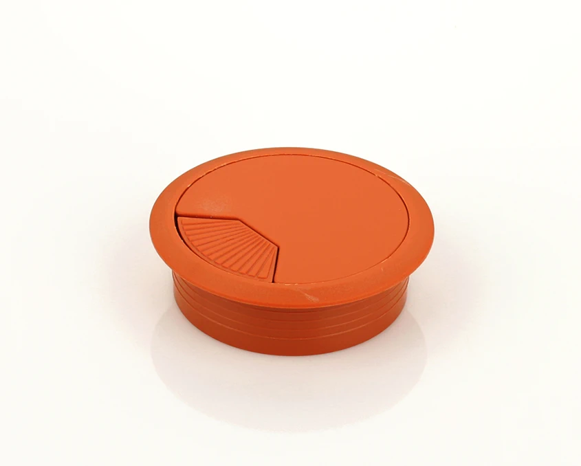 Кабельный пропуск пластиковый круглый DC D-72мм Ольха