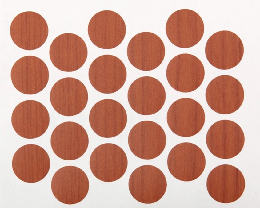 Заглушка мініфикса DC самоклеюча Вишня 24 шт РОЗПРОДАЖ