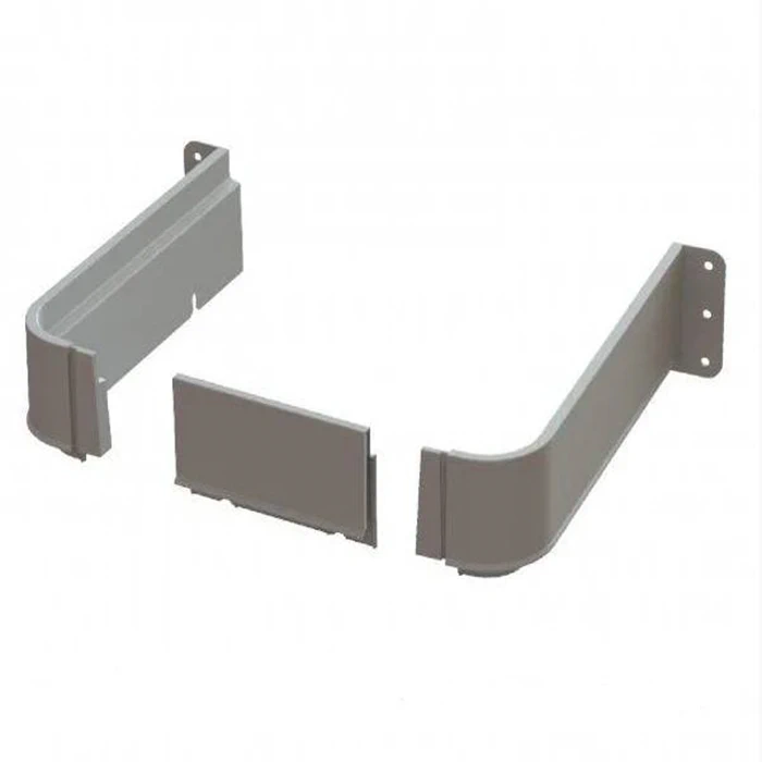 Обмежувач для сифону Mesan 105-91-08-303 П-подібний 250х440х70хR43мм Сірий