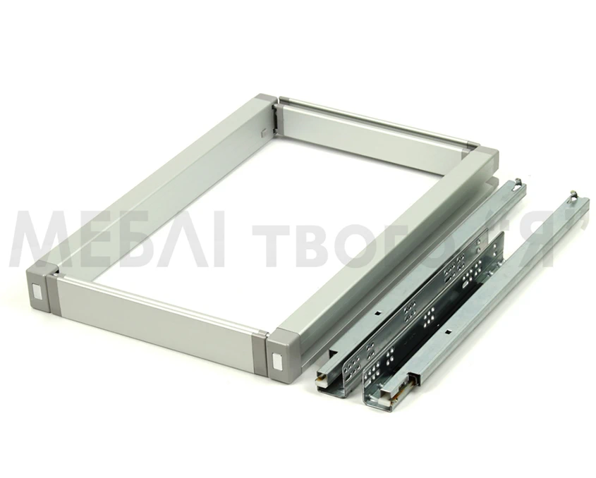 Рамка с регулировкой телескопическая полного выдвижения с дотяжкой Vibo Elite AT69/83SMAL Серая - 2