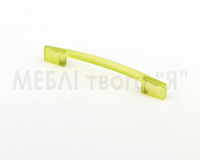 Мебельная ручка Poliplast РП-19/128 Зеленый прозрачный