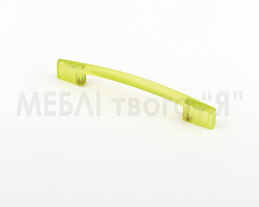 Мебельная ручка Poliplast РП-19/128 Зеленый прозрачный
