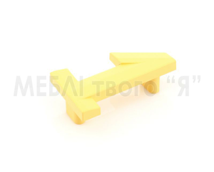Мебельная ручка Poliplast РП-1 Желтый матовый