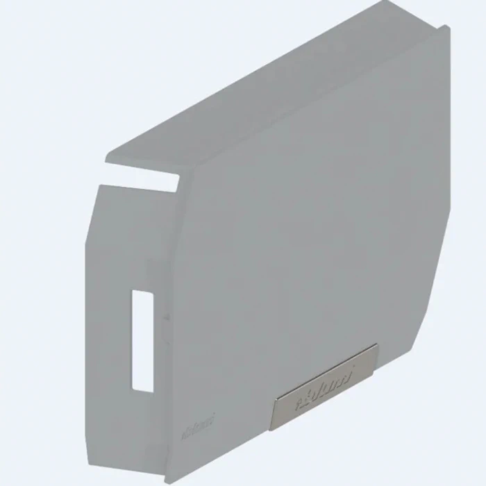 Заглушка Blum Aventos HK-S 20K8A21.21ABD R+ZT40HGIG із встановленою малою заглушкою права Сірий
