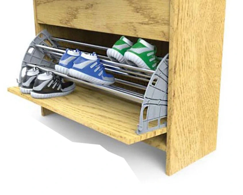 Полка для обуви Mesan 107-01-08-309 Shocab трехсекционная Антрацит - 2