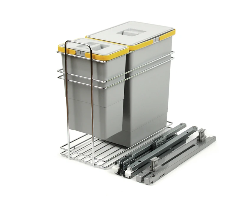 Система сортування відходів з дотягувачем Vibo Kombi easy PKBMM302MC 300 мм