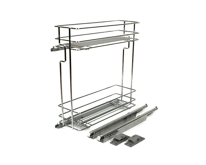 Карго Vibo ELQHM202DXSC дворівневе бічне праве з прихованими напрямними 200мм Хром