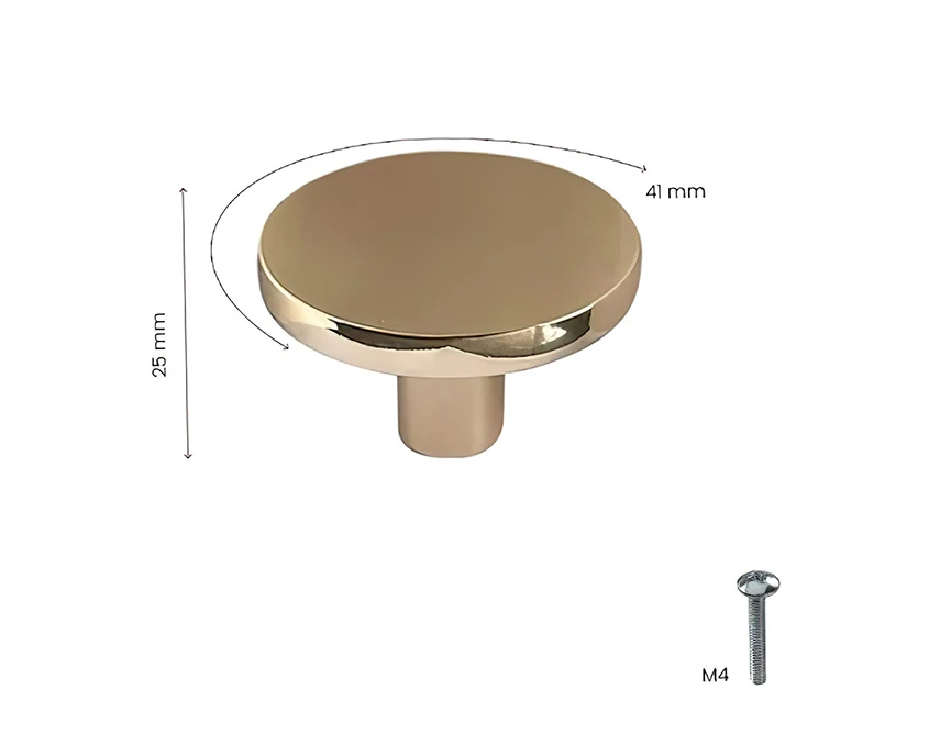 Меблева ручка металева Beslag Design HOOK COMO 343278-11 Латунь полірована - 2