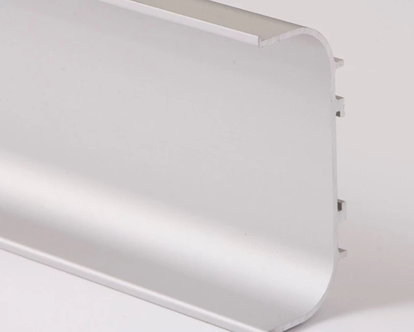 Профиль алюминиевый C-образный для фасадов без ручек (ФБР) L=5950мм Серебро