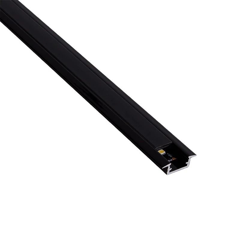 Профіль для LED стрічки врізний Design Light 2000мм Чорний/Чорний