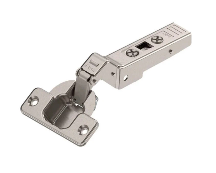 Петля Blum угловая накладная +30⁰ угол открывания 95⁰ 78A9556.T MB30+ V50 NI Никель