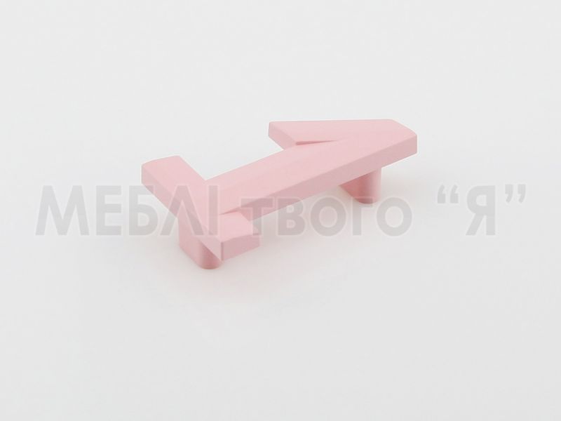 Меблева ручка Poliplast РП-1 Рожевий світлий матовий