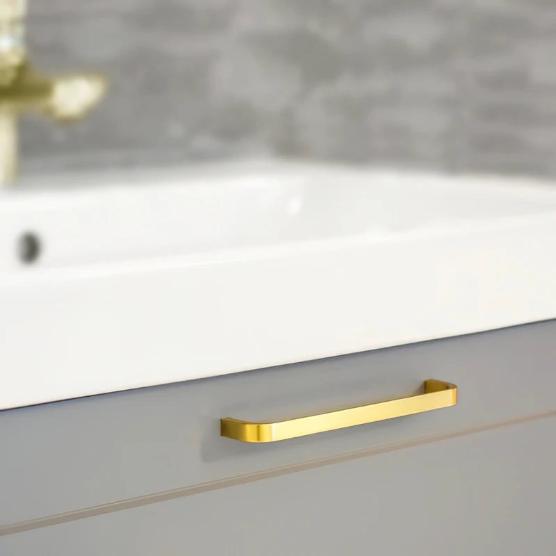 Мебельная ручка металлическая Beslag Design PRONTO 304312-11 Латунь матовая - 2