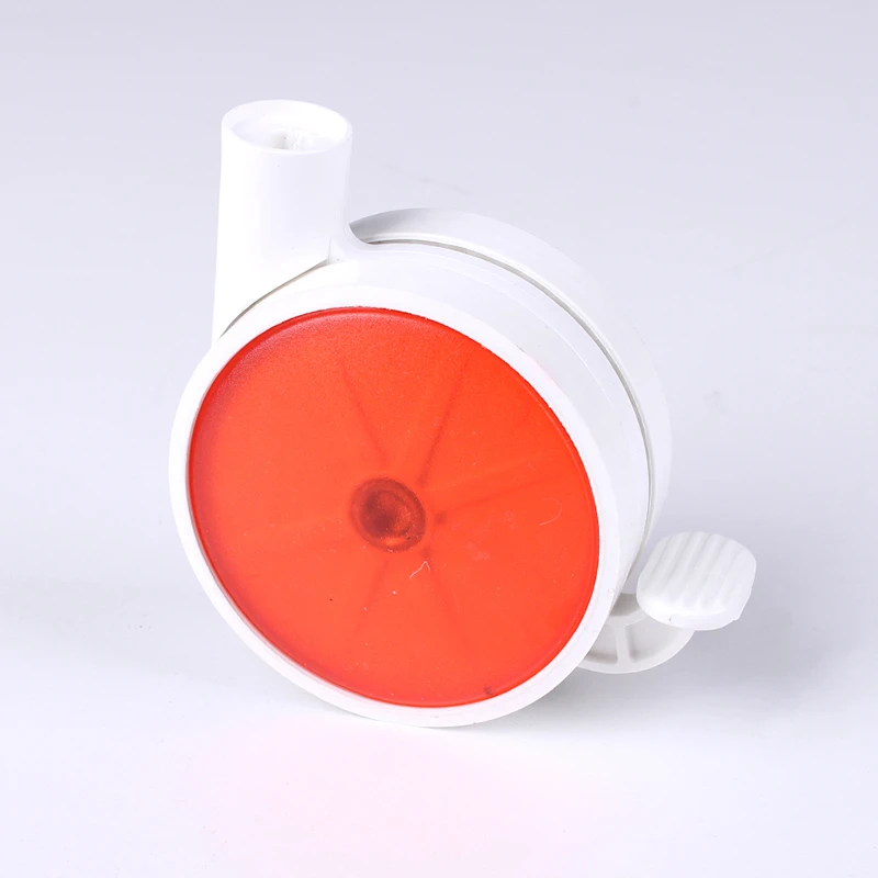 Ролик меблевий OgTM DISKY 2 NYLON 8.3 D-80мм Червоний/Білий