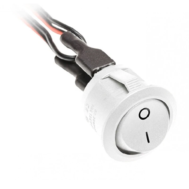Выключатель GTV AE-WLB01-10 кнопочный врезной Белый