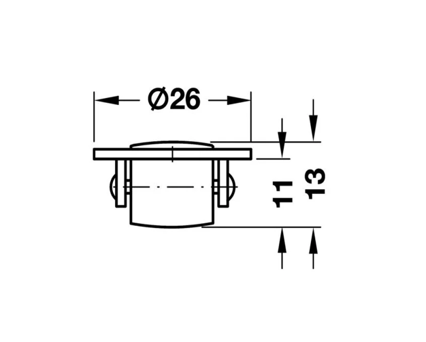 Ролик Hafele для поворотной площадки - 2
