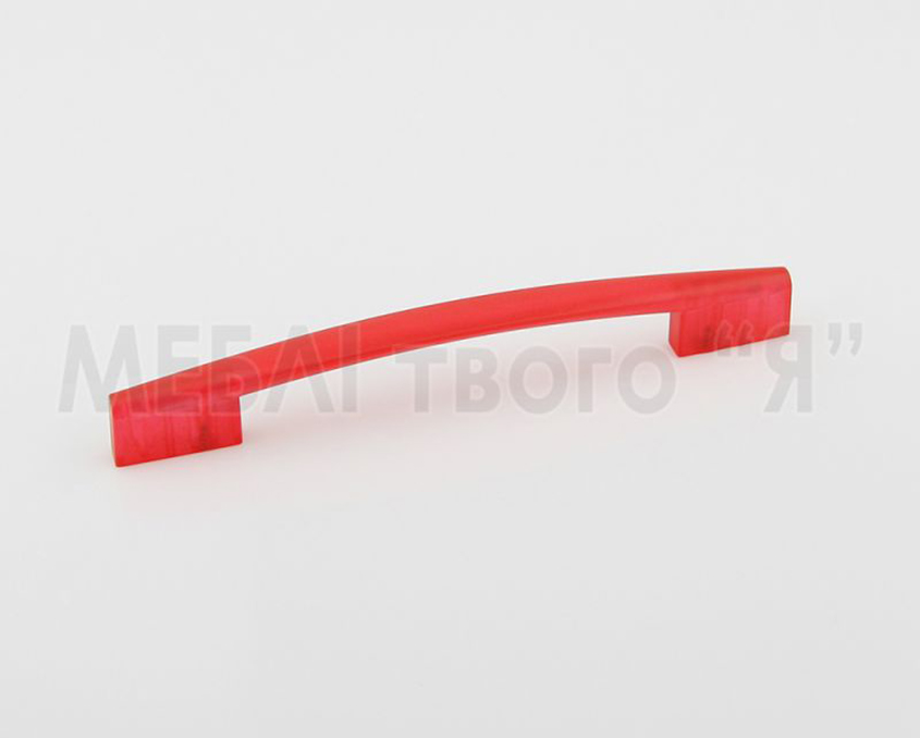Мебельная ручка Poliplast РП-19/160 Красный прозрачный