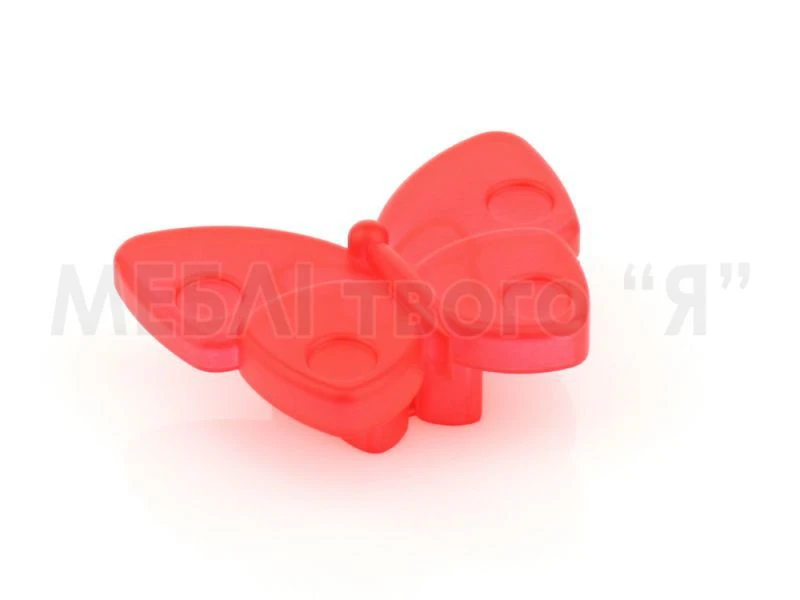 Мебельная ручка Poliplast РП-28 Красный прозрачный