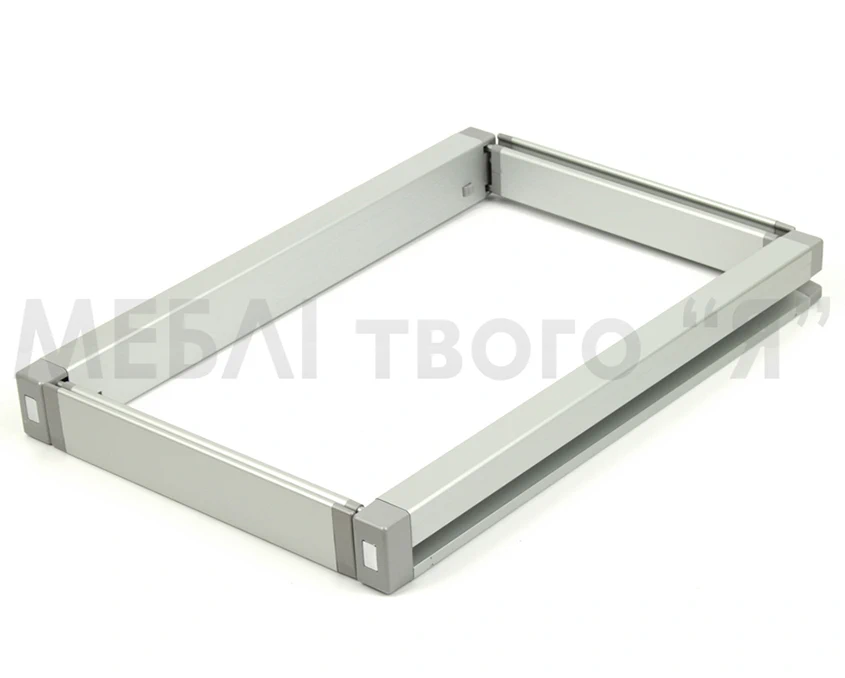 Рамка с регулировкой телескопическая полного выдвижения с дотяжкой Vibo Elite AT97/110SMAL Серая