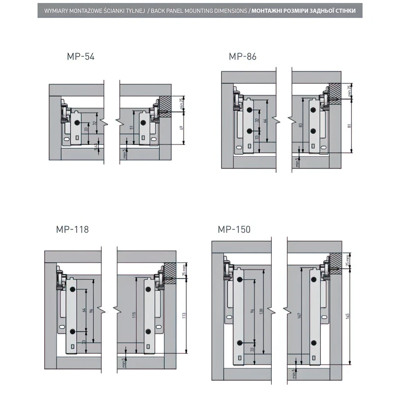 Напрямні GTV метабокс MP-150500-10 L-500 мм Н-150 мм Білий - 2