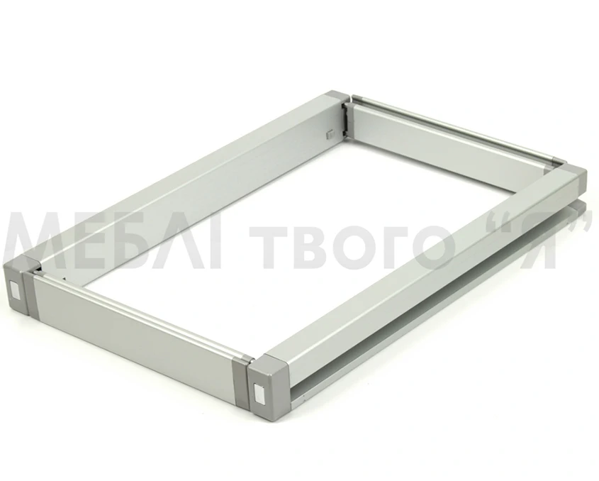 Рамка с регулировкой телескопическая полного выдвижения с дотягом Vibo Elite AT55/69SMAL Серая(11658