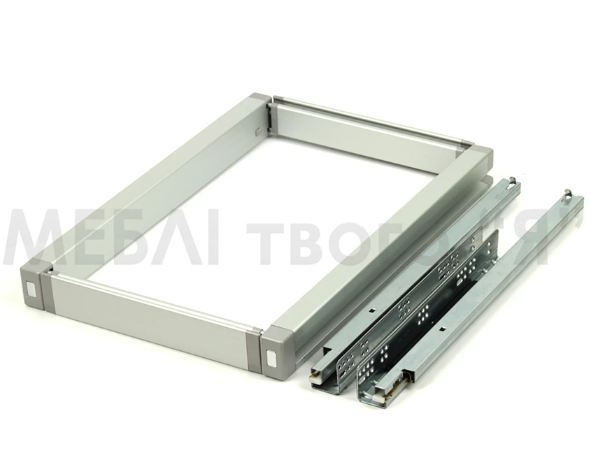 Рамка с регулировкой телескопическая полного выдвижения с дотягом Vibo Elite AT55/69SMAL Серая(11658 - 2