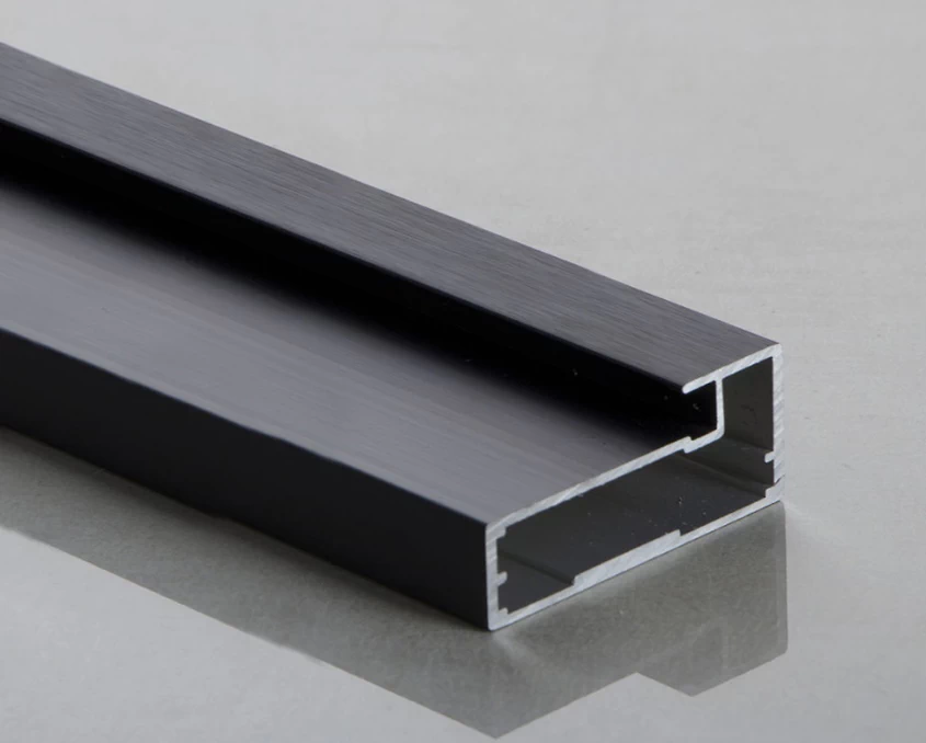 Профиль алюминиевый Выбор  рамочный М4 L=5,95м Графит Brush
