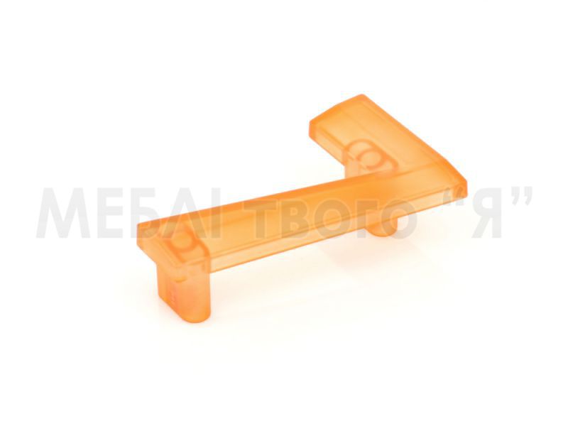 Мебельная ручка Poliplast РП-7 Оранжевый прозрачный