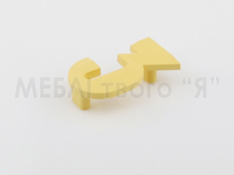 Мебельная ручка Poliplast РП-3 Желтый матовый