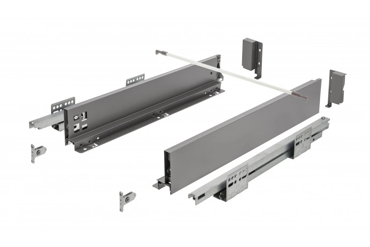 Направляющие GTV AXIS PRO PB-AXISPRO-KPL450A L-450мм низкий Н-84мм Графит