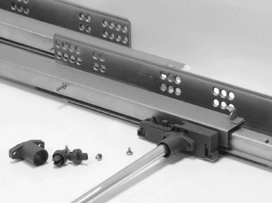 Направляющие Linken System скрытого монтажа Touch Latch 1,8х1,4х1 мм 25 кг L-450 мм полный выс+крепление РО - 2