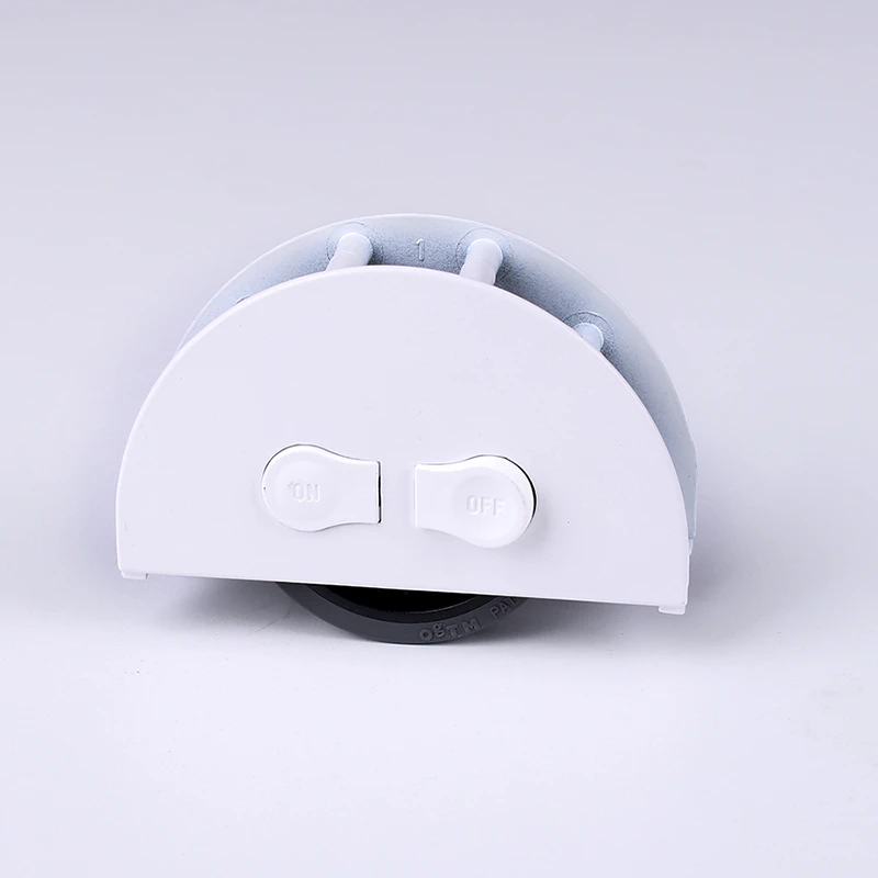 Ролик меблевий врізний OgTM ON/OFF ZAMA 1,3 D-60мм під плиту 25мм Білий/сірий