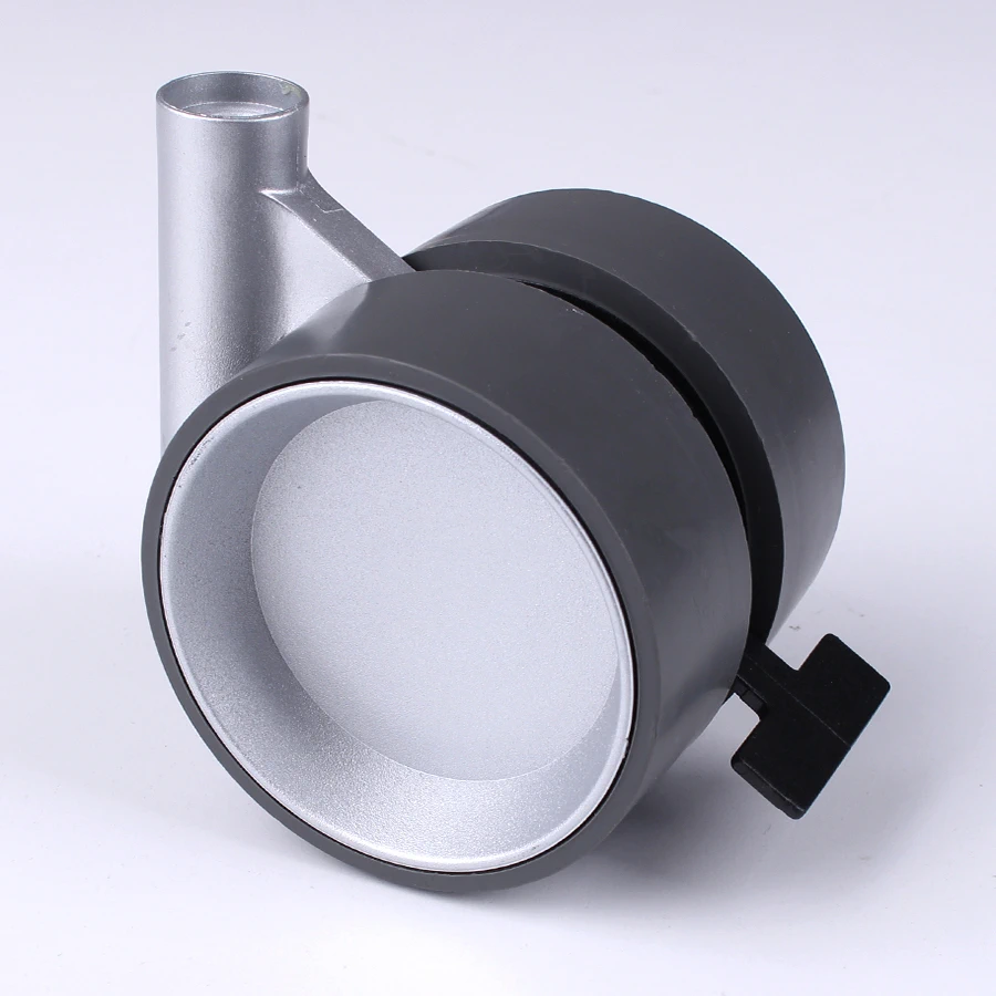 Ролик меблевий OgTM FORMULA 80 NYLON 4,1 D-80мм Алюміній/Сірий